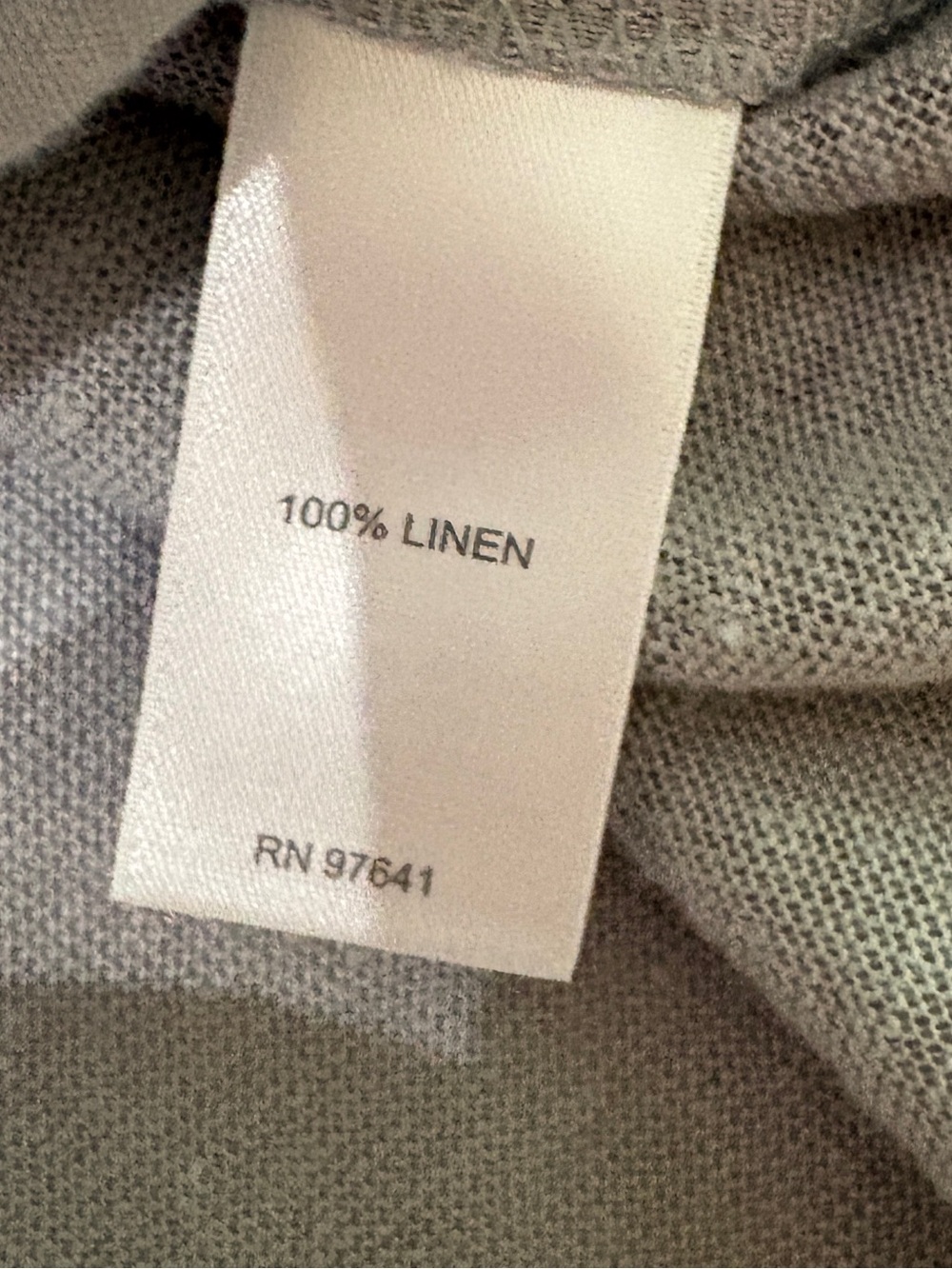 J. Jill Love Linen Gray Mixed Media 100% Linen Pintuck Pleat V-Neck Tunic Top XL - Picture 4 of 7